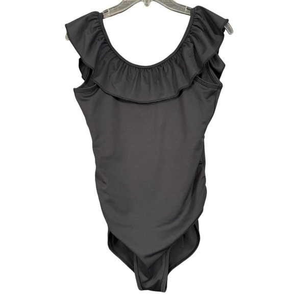 Movemama Ruffle One-Piece Swimsuit Black Size M - Picture 1 of 4